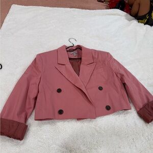 ASOS Mauve Double-Breasted Blazer